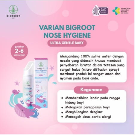 Bigroot Nasal Hygiene Nose Semport Hidung Bayi Anak Balita Dewasa mirip Sterimar Saline Water