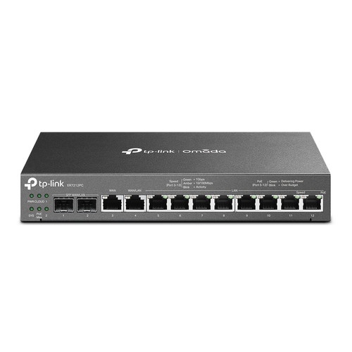 TPLink TL-ER7212PC Omada 3-in-1 Gigabit VPN Router PoE switch TP-Link TL ER7212PC N