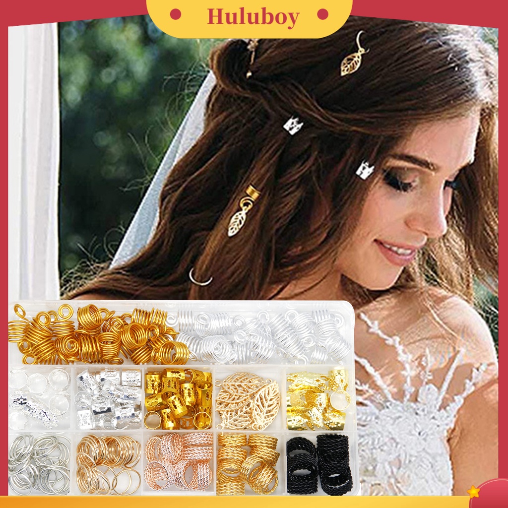 200 Pcs / Set Klip Ekstensi Rambut Gimbal Bentuk Spiral Untuk Wanita