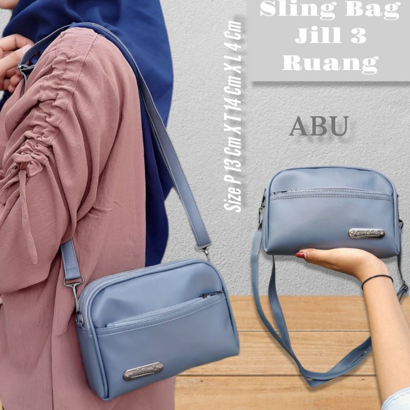 JILL SLINGBAG 3 RUANG SOFT LEMBUT/TAS SLEMPANGJ JILL