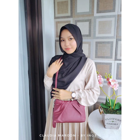 Claudia Inoe Tas Slempang Anti Air, Sling bag Wanita Waterprof