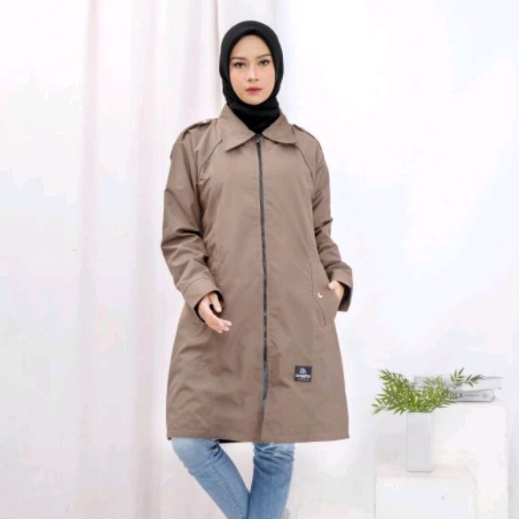 Jaket syar'i Jaket muslimah Jaket syari Parka cewek Parka wanita jaket wanita jumbo