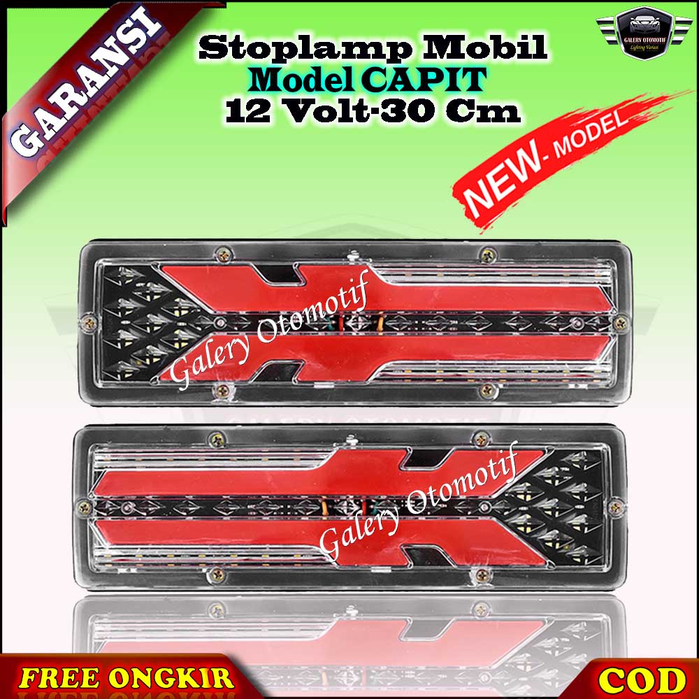 Lampu Variasi Rem Belakang Stop Lamp LED Model Capit ST 1234 Mobil Pik up Pickup L300 New Carry Gran