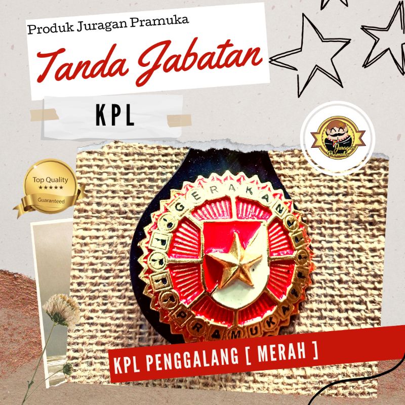 TANDA JABATAN PRAMUKA PELATIH [ KPD - KPL ] MODEL KUNINGAN COR ( PRAMUKA )