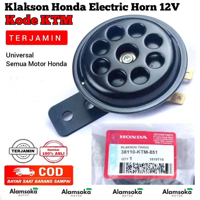Klakson Motor Klakson Honda Electric Horn 12V Universal Untuk Semua Jenis Motor Honda Beat Vario Sco