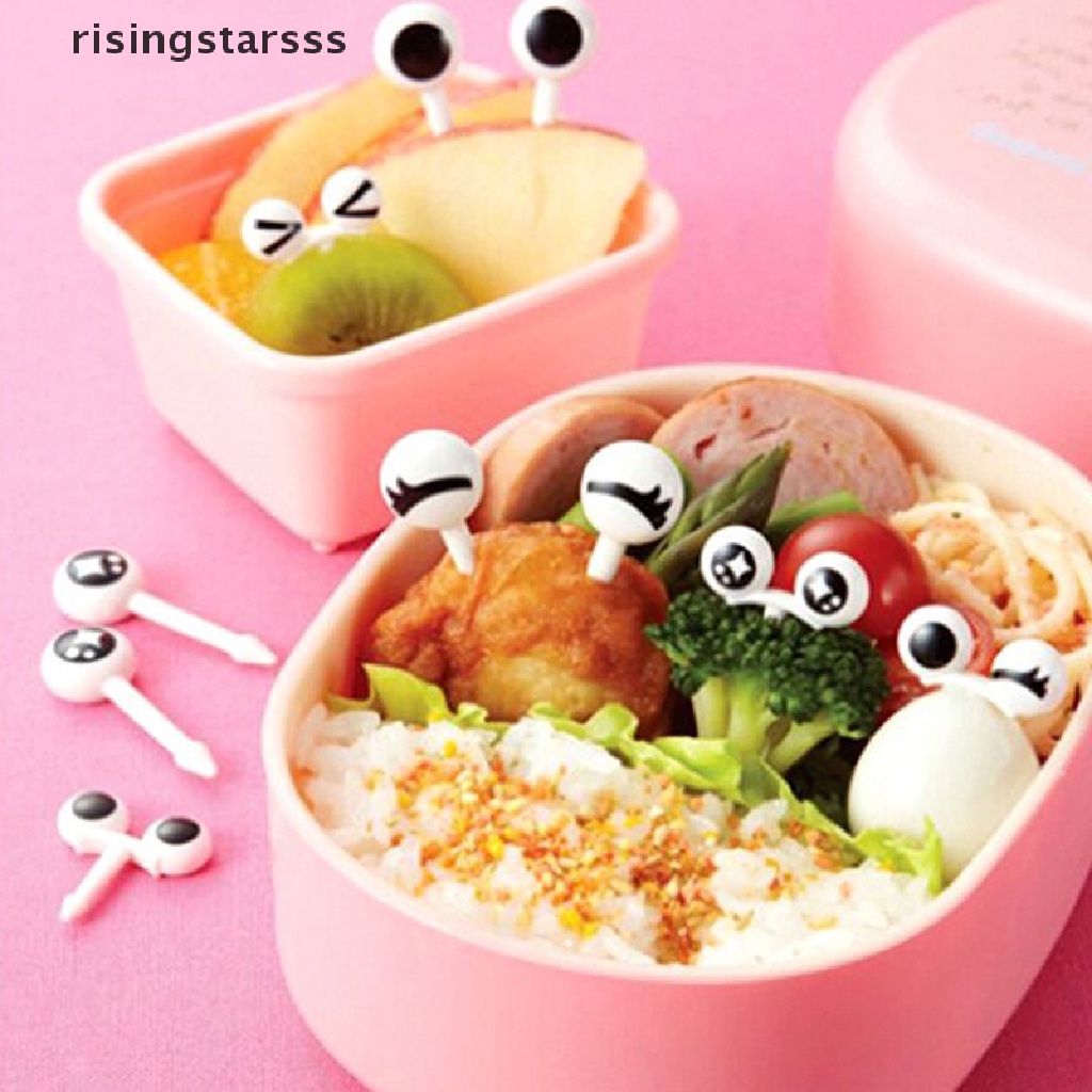 Rsid Span-new Garpu Buah Mini Kartun Anak Snack Kue Dessert Makanan Buah Tusuk Gigi Garpu Jelly