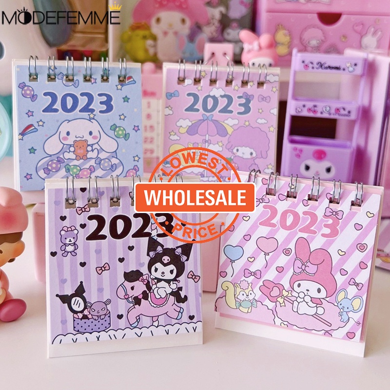 [Harga Grosir] 2023kalender Meja Kartun Dapat Dilipat Mini Standing Notebook Kreatif Siswa Tabletop Ornamen Rencana Lucu Tulisan Kalender Kertas Untuk Kantor Sekolah Keluarga