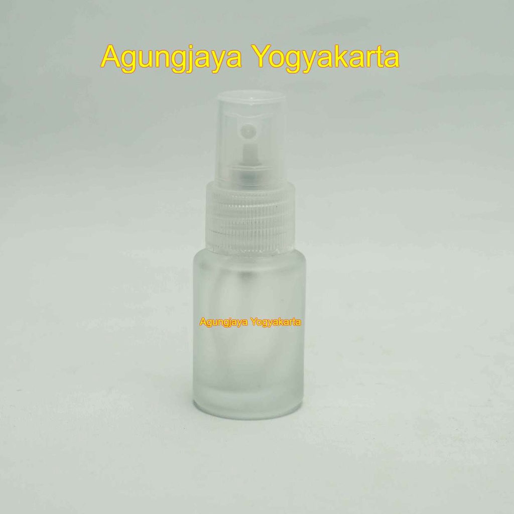 Serum 15 ml RF Clear Frosted Spray / Botol Kaca 15 ml / Botol Kosmetik / Serum Kaca Spray