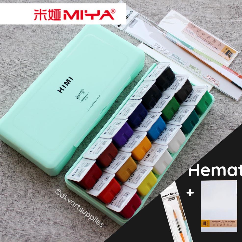 

[PRODUK KSPZW] Miya Himi Gouache 18 Warna Colors 30ml CB0