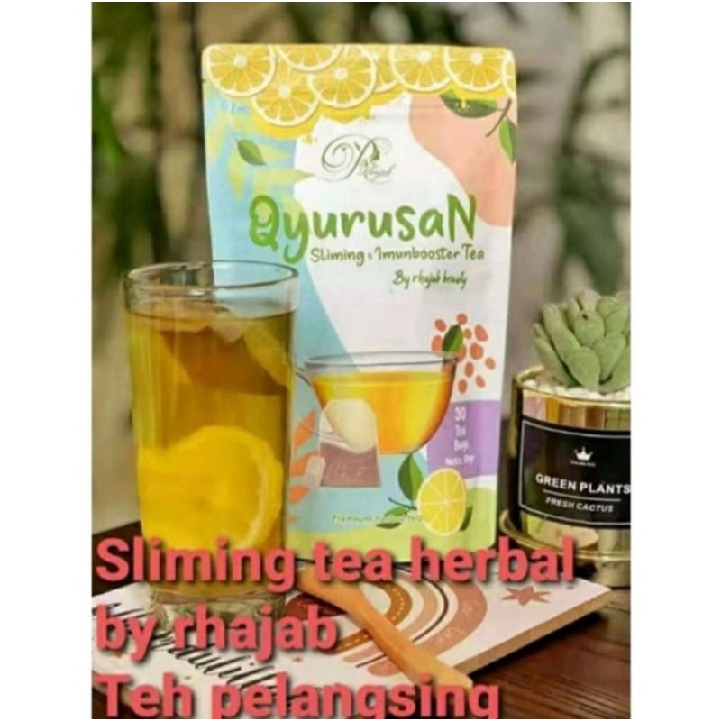 

QYURUSAN SLIMMING TEA / TEH PELANGSING BADAN AMPUH AMAN BPOM, TEH PELANGSING HERBAL FREE GIFT