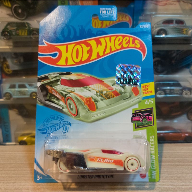 HOT WHEELS LINDSTER PROTOTYPE - GLOW IN THE DARK - FACTORY SEALED