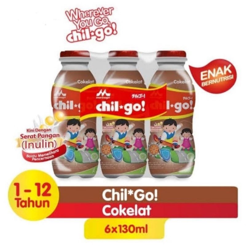 

MORINAGA CHIL-GO Coklat Botol 130ml (1Pack isi 6pcs)