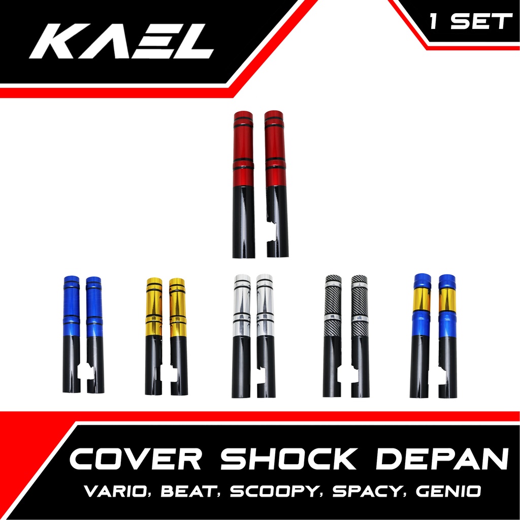 Cover Shock Depan Honda Vario 110 125 150 &amp; Beat Lama FI eSP K25 K81 Pop Street &amp; Scoopy Karbu FI eSP Spacy FI &amp; Genio Penutup Shock Shok Sok Bottom