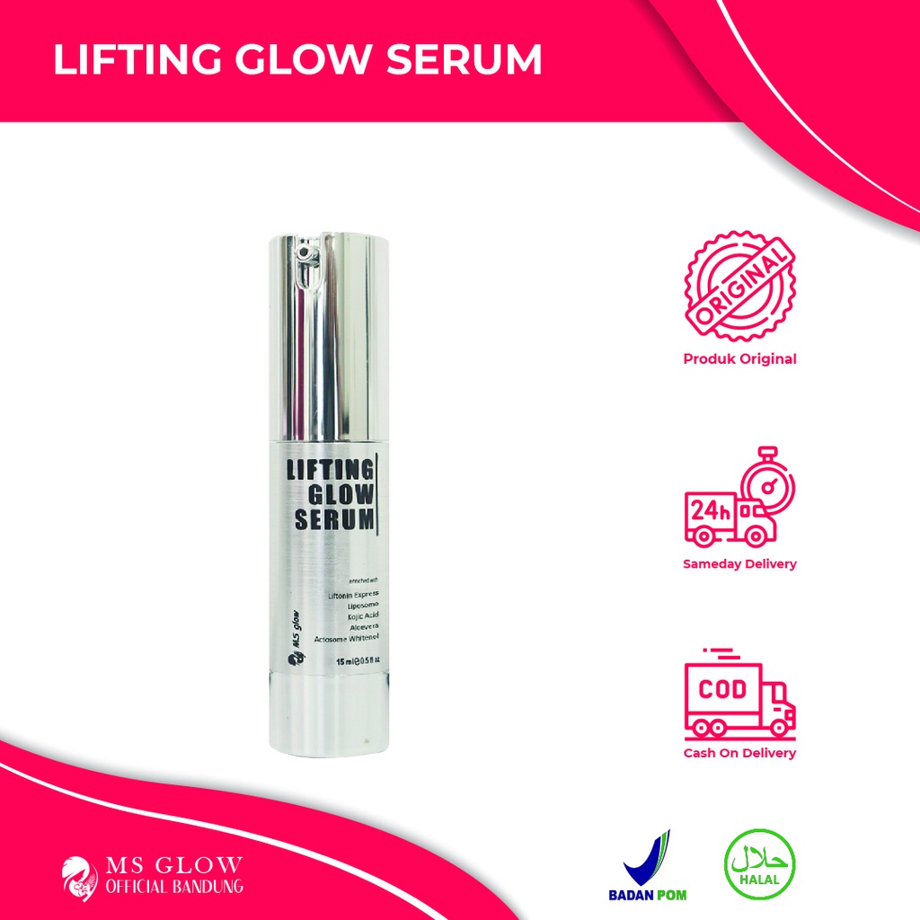 Lifting Serum MS Glow / Pelembab Wajah / Perawatan Kecaantikan Termurah - By Msglowofficialbandung