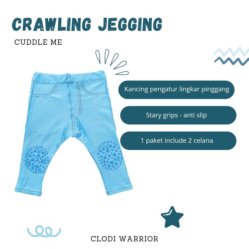 Cuddle Me Crawling Jegging Jeans Legging Bayi 7 bulan - 2 tahun (isi 1 celana)