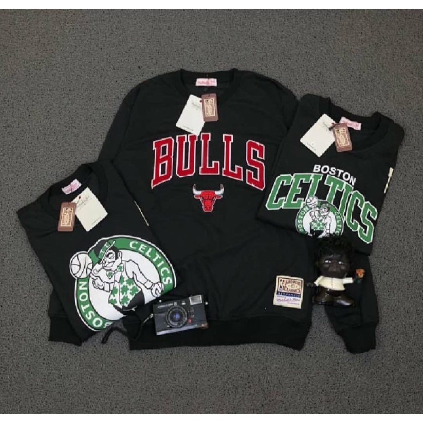 Jaket Sweater Crewneck Celtics Boston Fullbordir&amp;Fulltag Premium