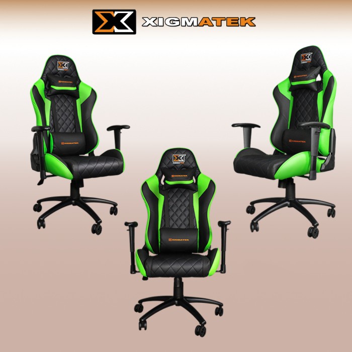 GAMING CHAIR / KURSI GAMING XIGMATEK HAIRPIN GREEN