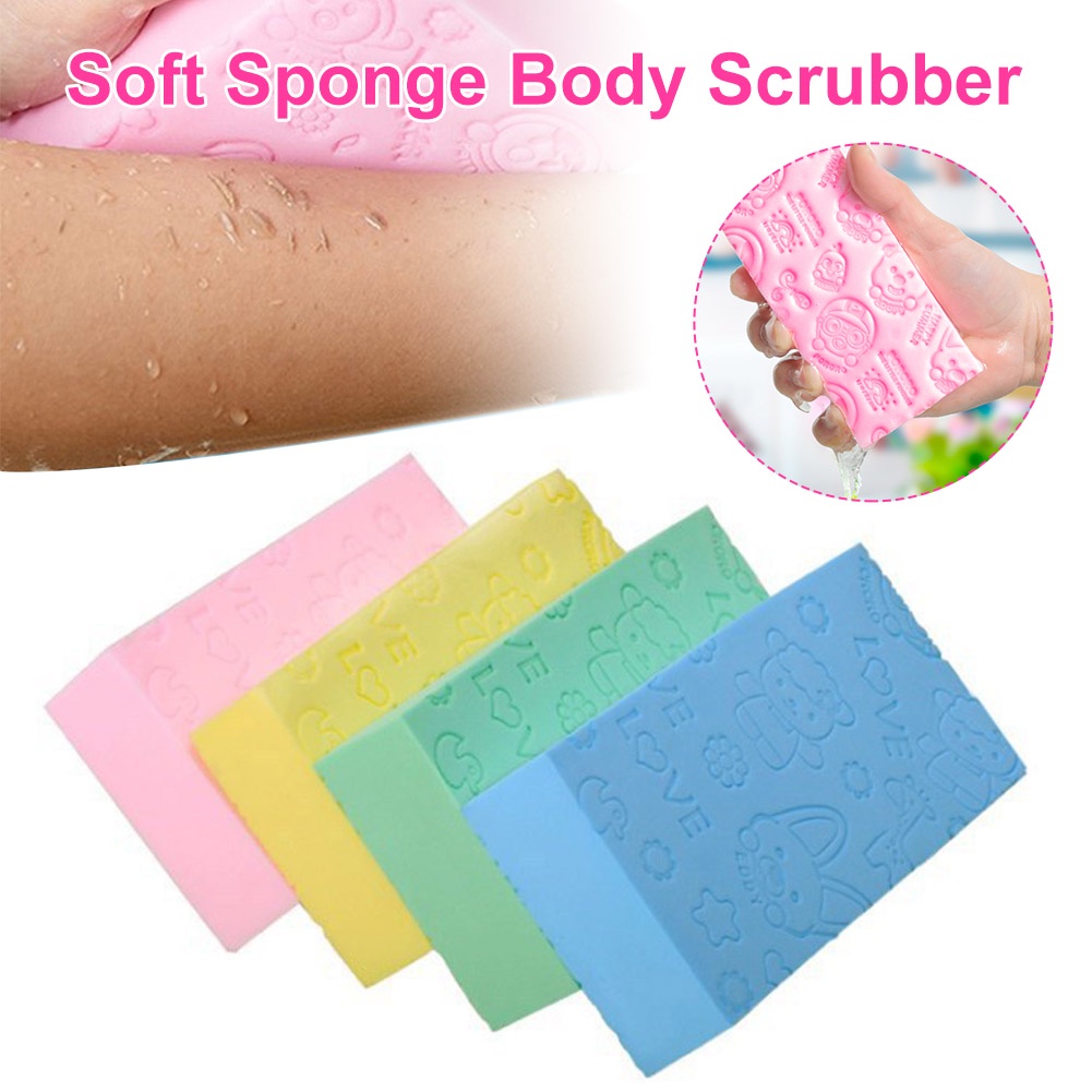 Spons Mandi Body Dead Skin Remover Sponge/Exfoliating Massager Cleaning Shower Brush/Spons Pengupas Cuci Badan Untuk Dewasa