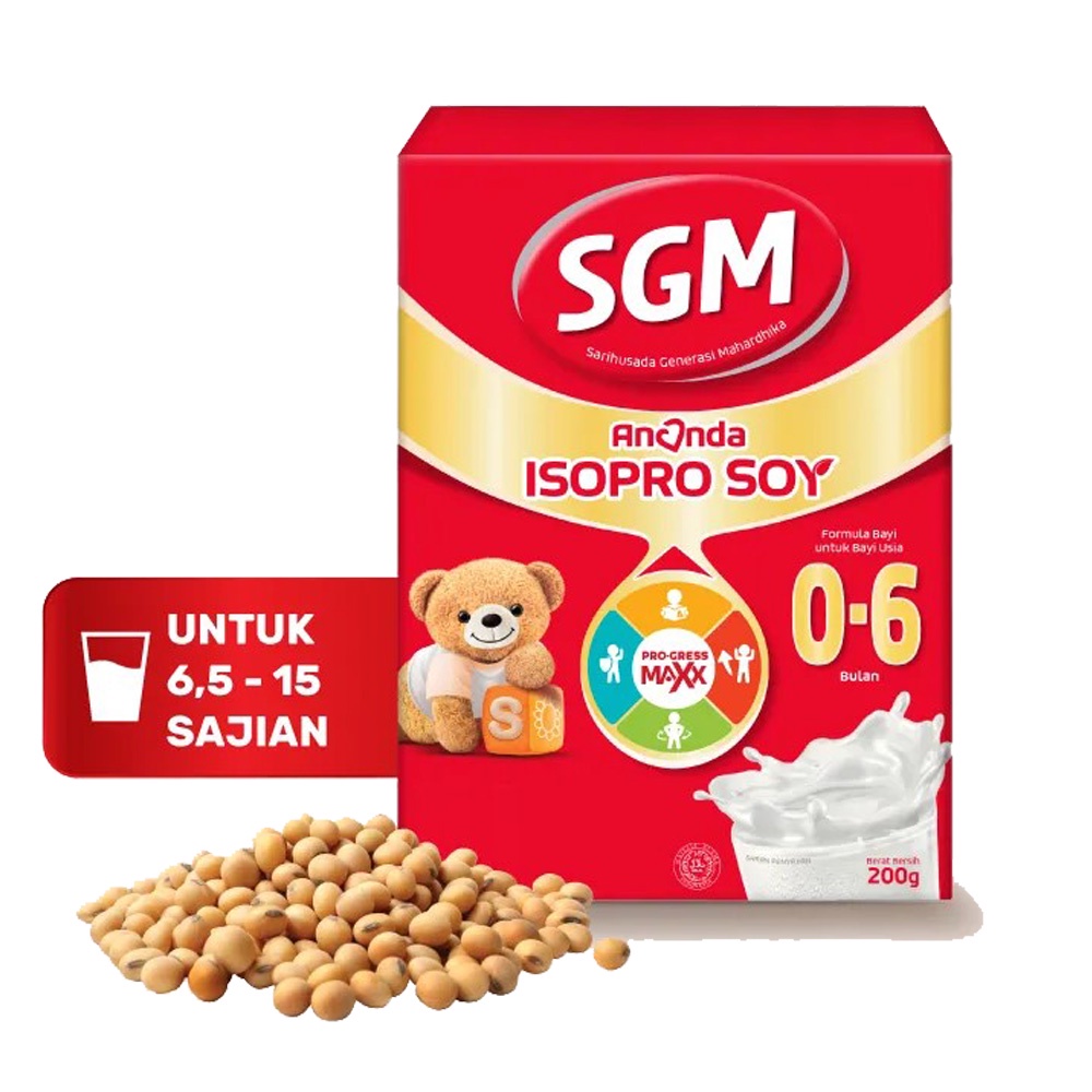 Jual SGM Ananda isopro soy 06 Bulan 200gr Susu Soya Untuk Anak