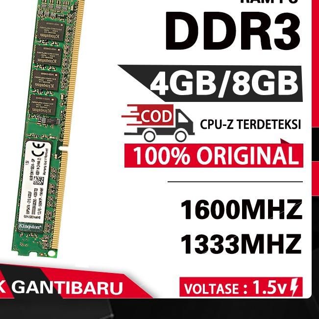limited Edition✔️Memory Pc ddr3 Kingston ram DDR3 4GB DDR3 8GB 1600mhz pc12800 1333mhz PC10600 8gb|R