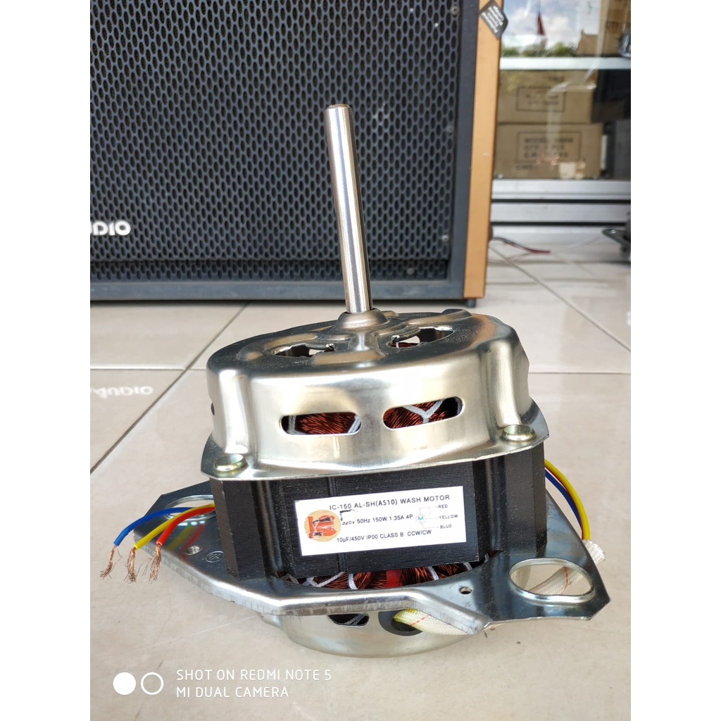 Dinamo Wash / Motor Mesin Cuci IC 150 Watt 10mm