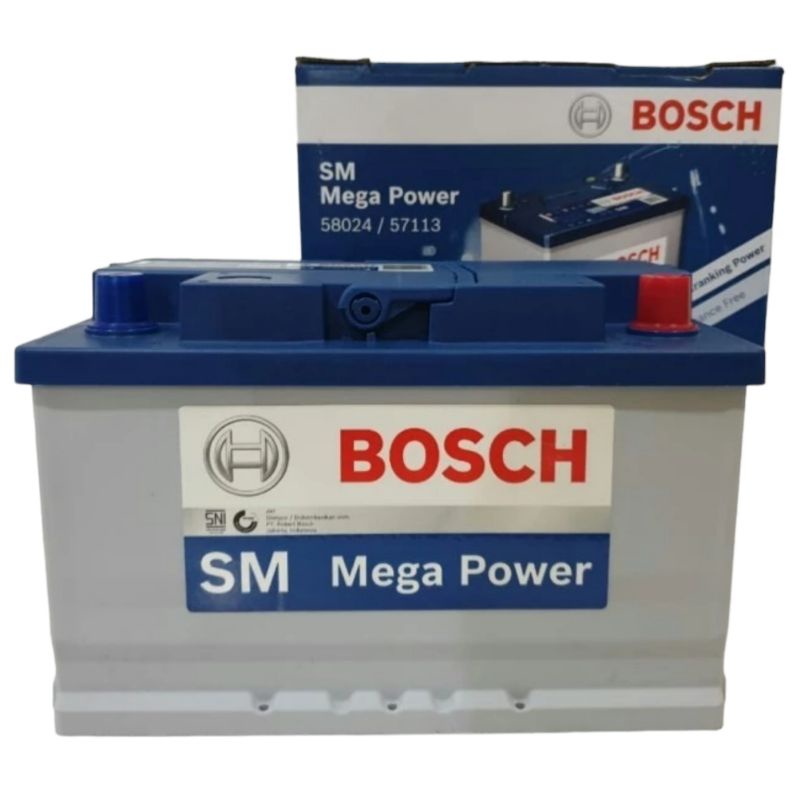 aki/accu mobil 58024/ 57113 bosch aki/accu kering 74AH baterai aki mobil