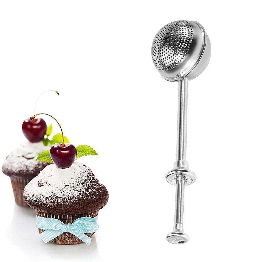 Shaker Duster Stainless Steel Portable Sugar Sifter Saringan Gula Tahan Aus Tongkat Debu Tahan Lama Untuk Dapur Kue Indoor