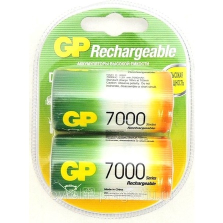 Battery Gp Recharge Size D 7000Mah Baterai Cas Isi Ulang Ukuran Besar