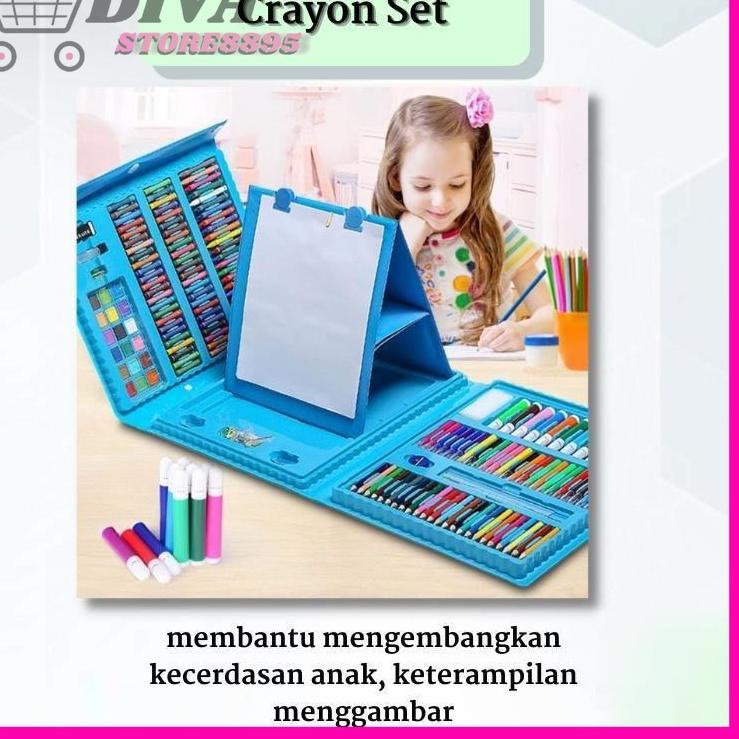

■»► Pensil Warna Crayon Set 208 Pcs Alat Menggambar Mewarnai Anak PENCIL CRAYON ANAK LENGKAP