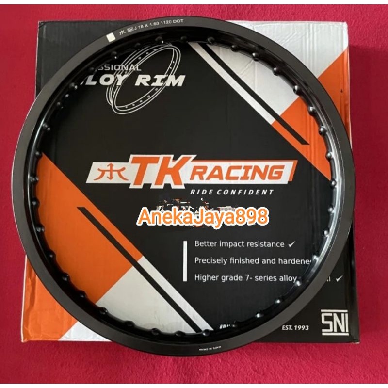 TK bright 160 18 / 17 hitam silver titanium bronze velg lingkar rim
