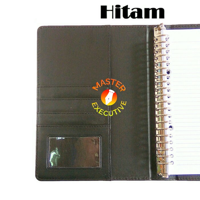 

ONIX BLACK / HITAM BINDER KULIT KANCING EXCLUSIVE 20 RING A5 CAMPUS