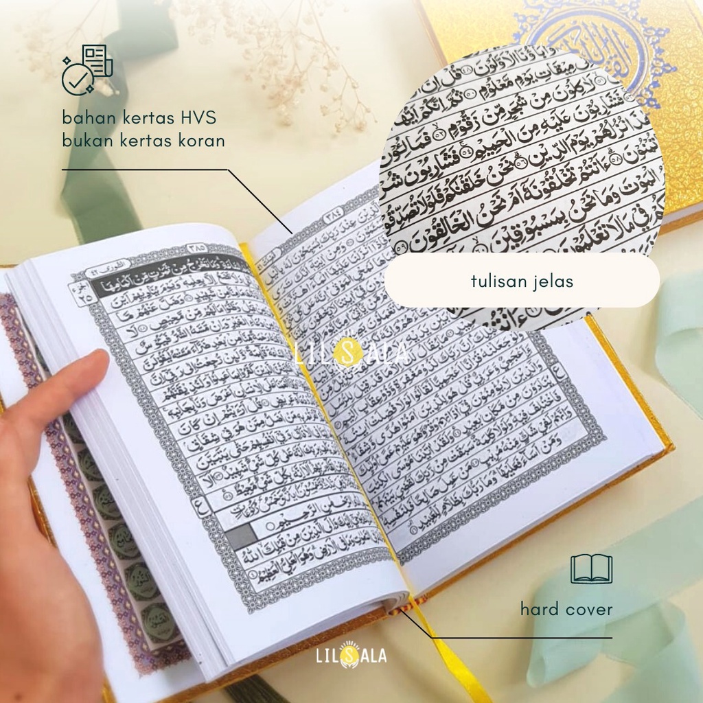 [QA65] AL-QUR'AN CANTIK SOUVENIR DENGAN TASBIH ARAB NONTERJEMAH TAHLILAN HAUL 40 HARI KADO