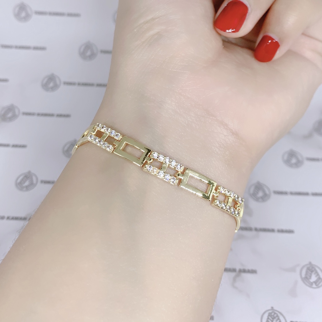 Xuping Gold Gelang Tangan Model Rantai Dubai Perhiasan Wanita *39