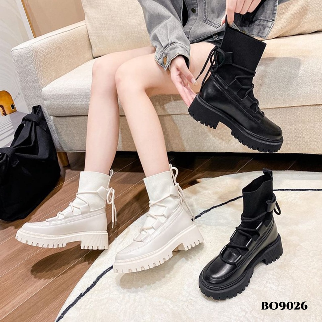 ✅PINKEY P088 Sepatu Boots Martin Wanita Korea Import Premium Quality