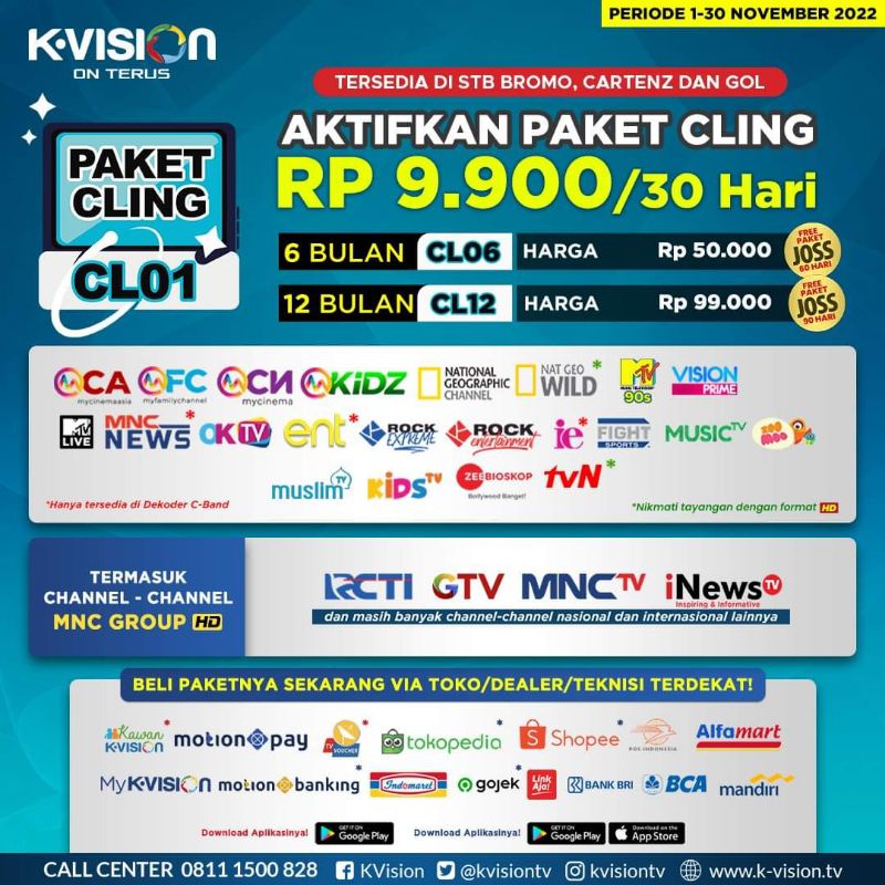 Paket cling k vision