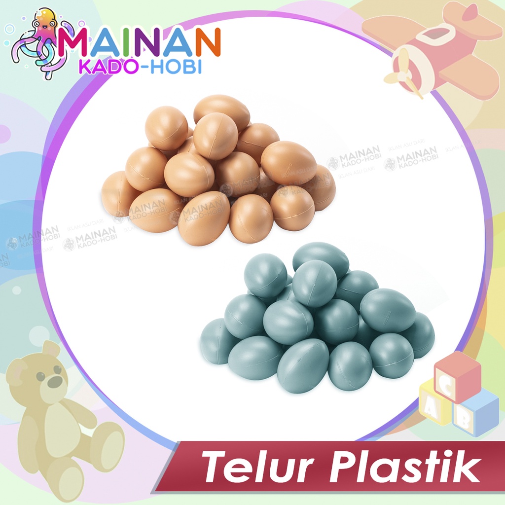 MAINAN ANAK EDUKASI TELUR AYAM BEBEK PLASTIK