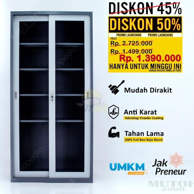 

PROMO LEMARI ARSIP LEMARI BESI FILING CABINET TERMURAH - SLIDING KACA 108 PENGIRIMAN CEPAT