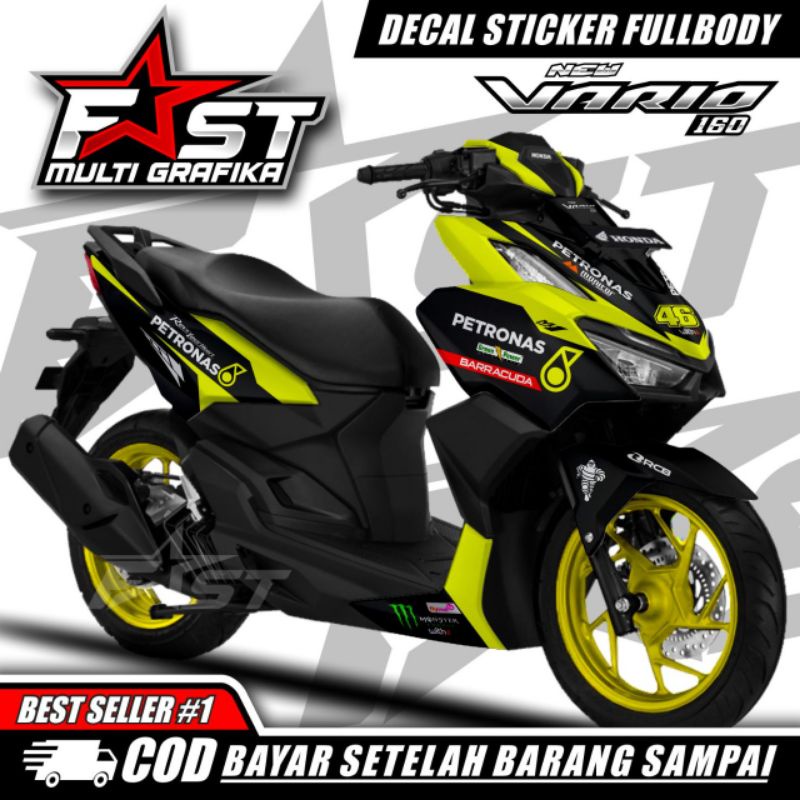 New Vario 160 2022 Petronas Stiker Fullbody Motif