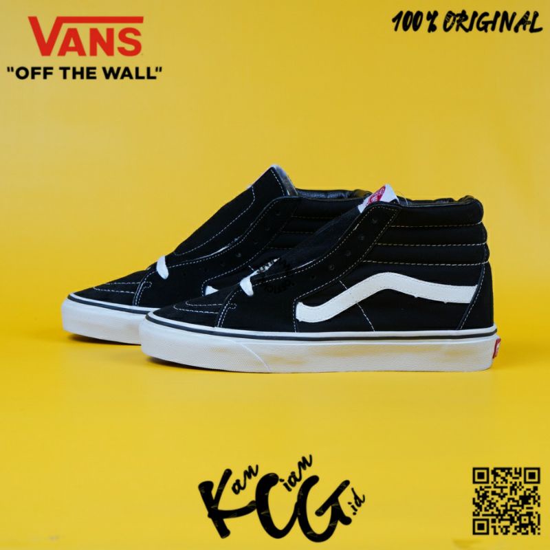 Vans Sk8 Hi Classic Black White 100% Original bnib