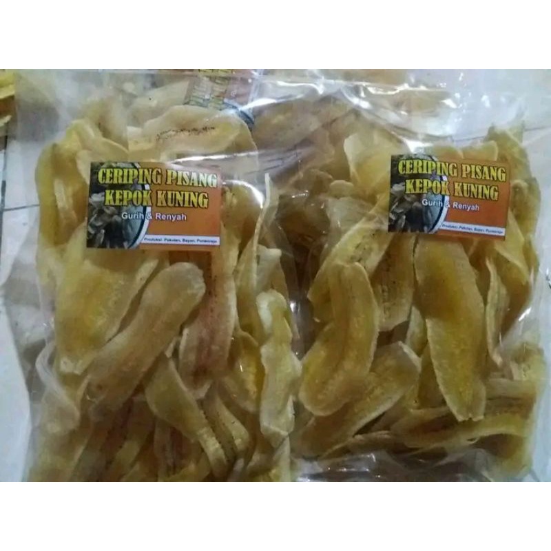 

keripik pisang gurih sriping pisang kuning renyah 250gram