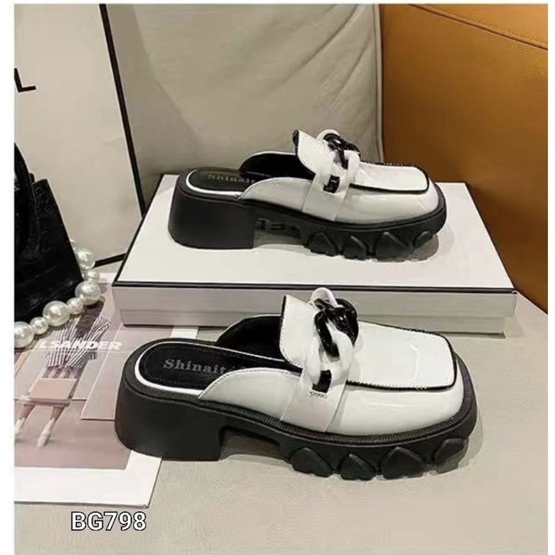 SANDALS SLOP WEDGES BOTTOM SLOP HIKS KOREA BG798