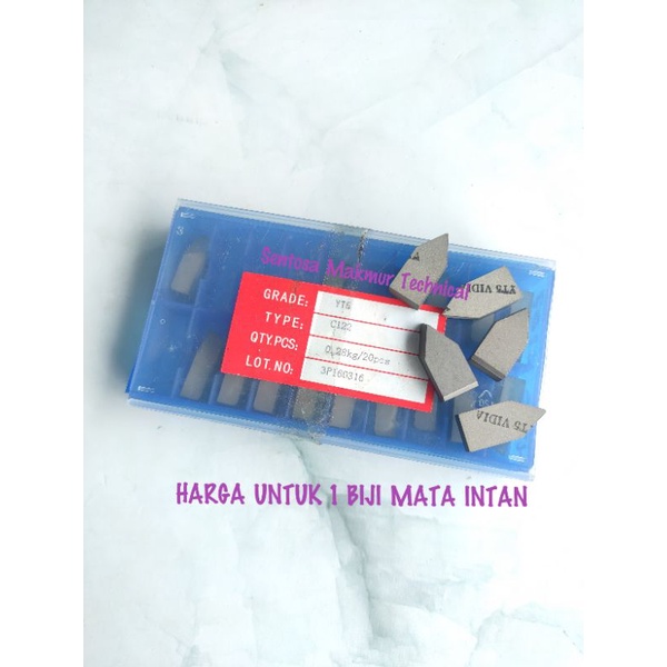 C122 YT5 10MM Mata Intan Widia Widya Pahat Bubut Betel 10 MM