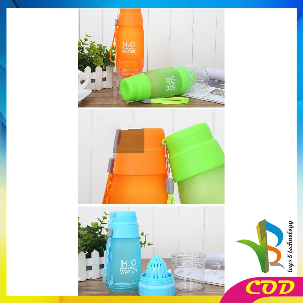 RB-C708 Botol Minum Infuser H2O Tempat Minum Tumbler Ada Alat Peras Jeruk Infused Water Sari Buah Botol Air Infuse