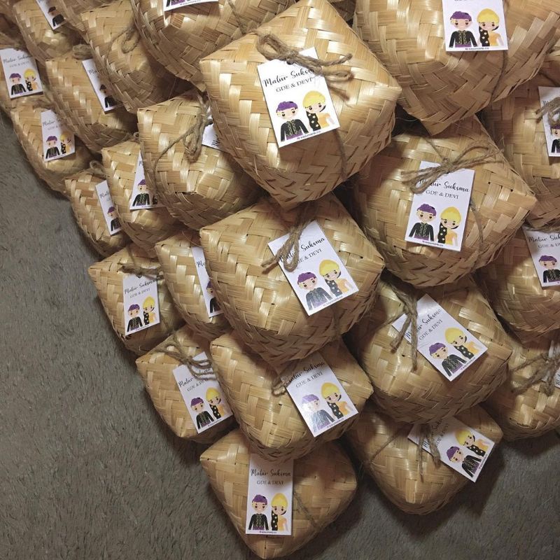 Besek Souvenir Besek 12X12 Besek Bambu Besek Mini Pipiti Besek Piti