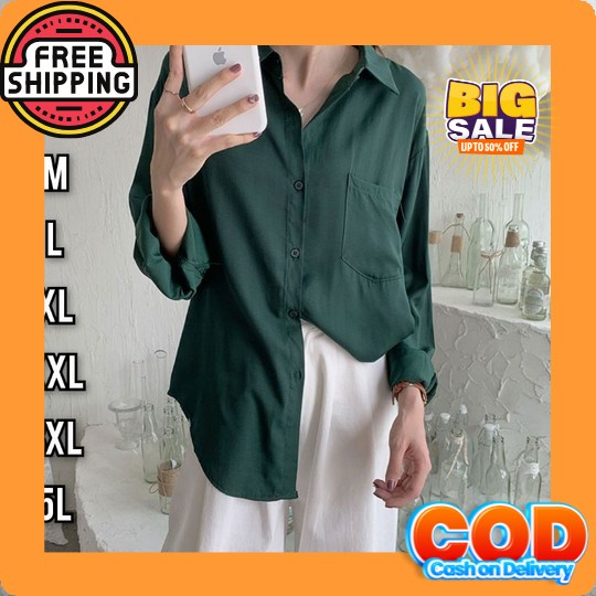 A3072/Ii Blouse Wanita Katun Jeruk Bangkok Jumbo Bluse Wanita Import Korean Style Kekinian Baju Wani