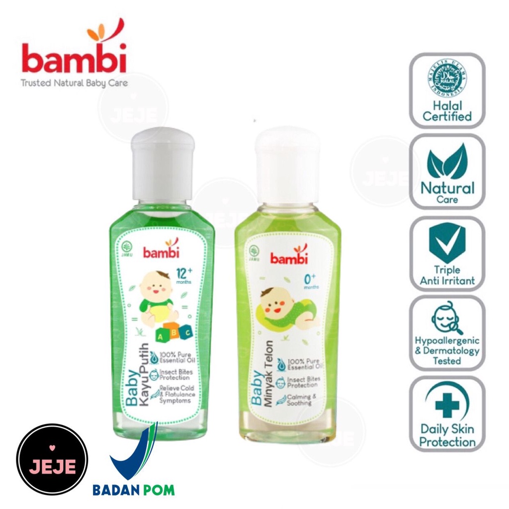 BAMBI Baby Minyak Kayu Putih / Minyak Telon 60ml