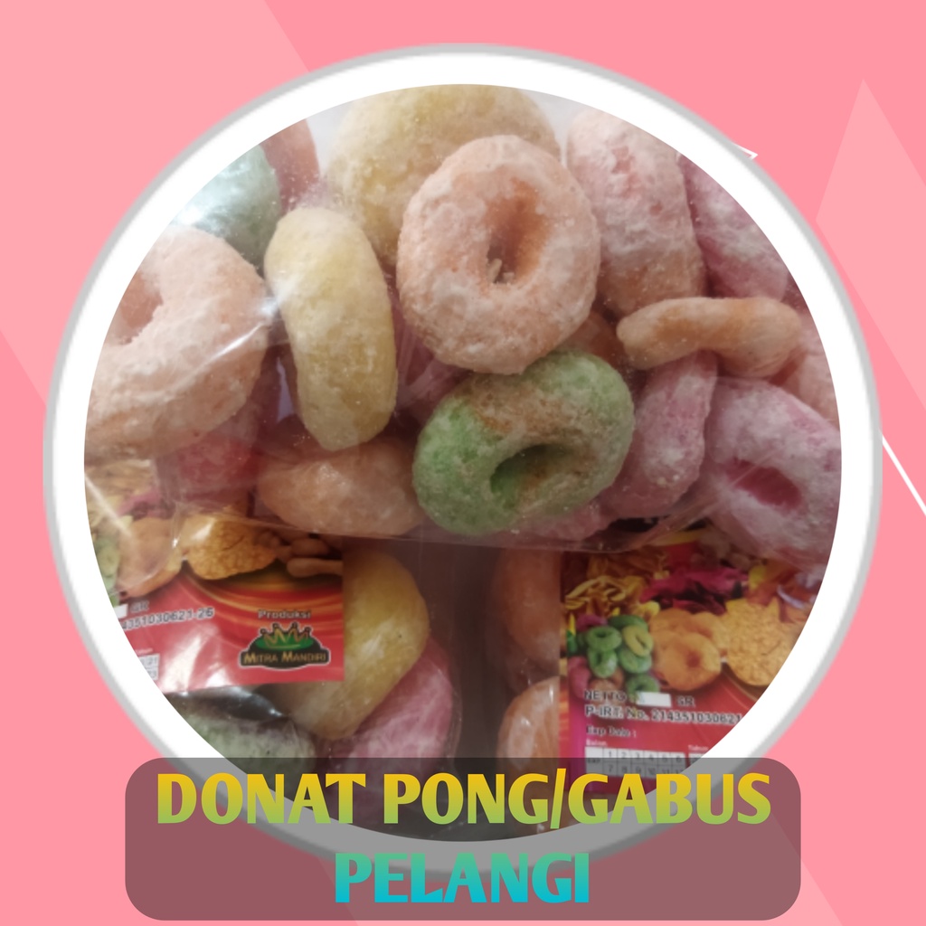 

Donat Pong / Gabus Warna Warni Kemasan 50gr