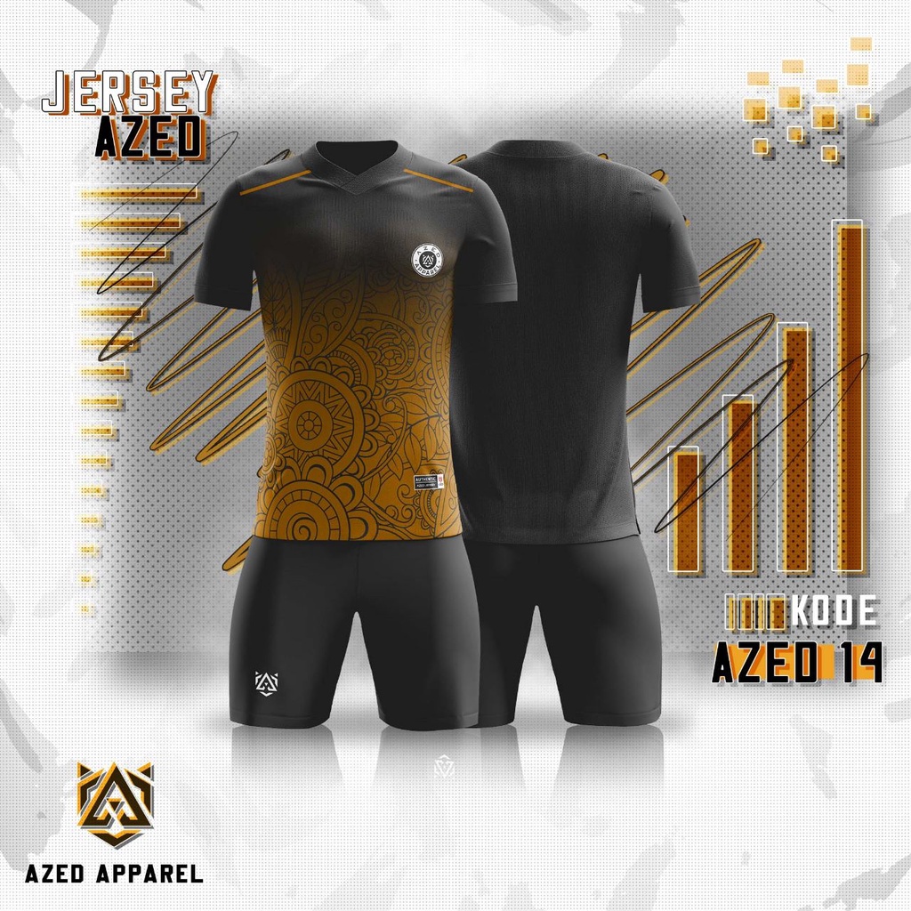 [JERSEY ORI] KAOS SETELAN JERSEY PRINTING ORIGINAL AZED - OLAHRAGA BAJU FUTSAL/ VOLLY