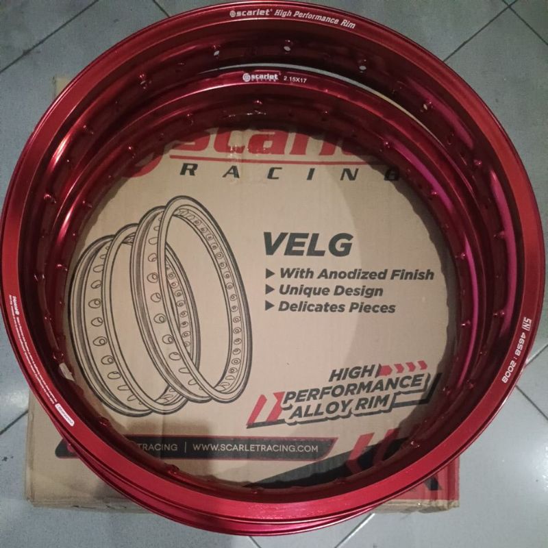 VELG SCARLET SET 185 + 215 RING 17 WR SHAPE