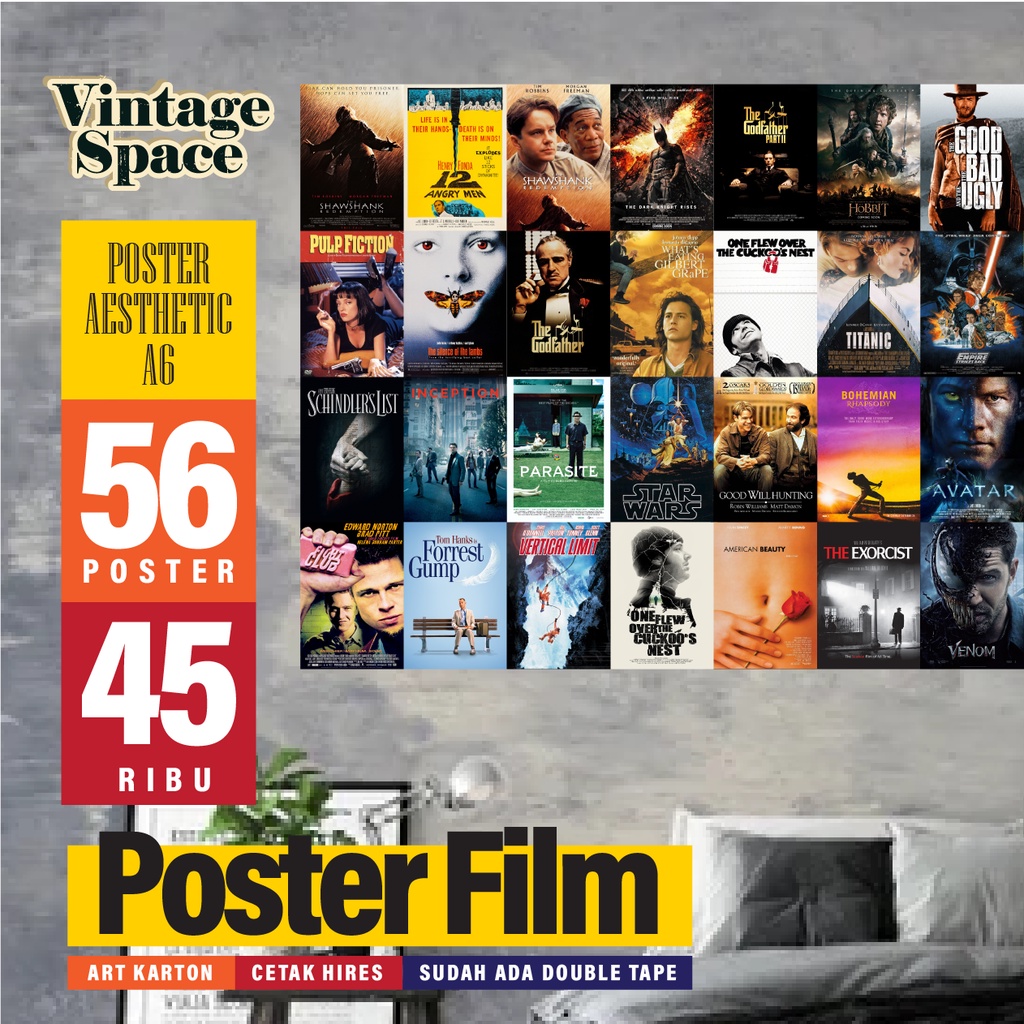 Poster Dinding A6 film/poster film/Poster Aesthetic/ poster kamar